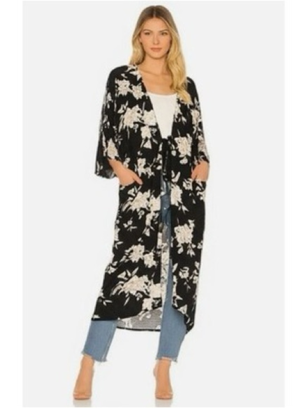 Spiritual Gangster Floral Kimono Wrap Cardigan | Size OS